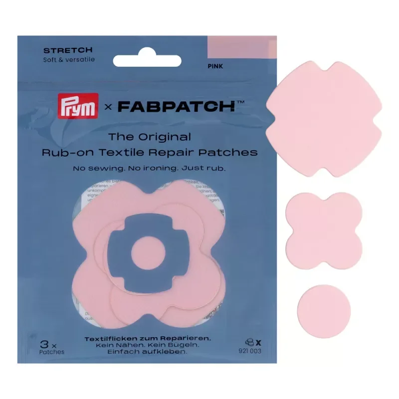 Rabatter Prym x FabPatch Stretch laglappar rosa