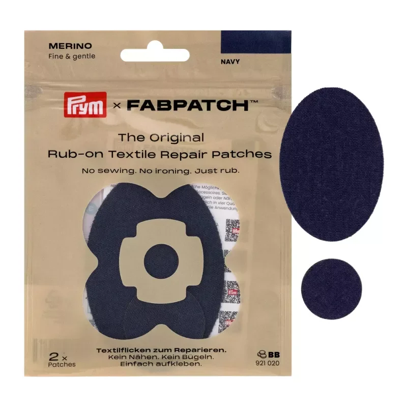Prym x FabPatch Merino laglappar marinblå Rea