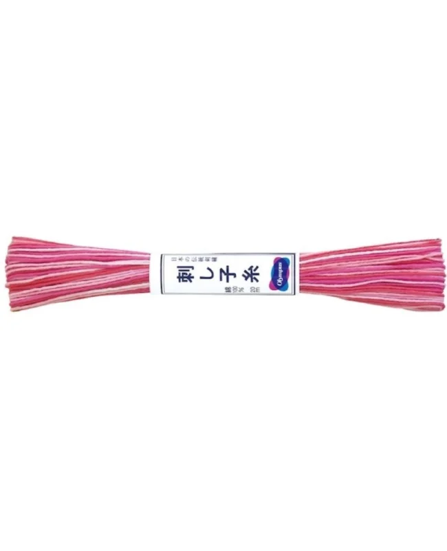 risnedsättning Sashikotråd 20m Variegated Pink