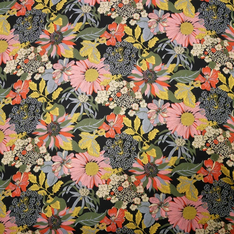 Expressleverans Angelica Garla svart Bickington Viskos Liberty Fabrics