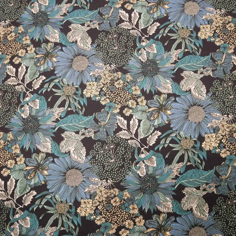 Sänkt pris Angelica Garla marinblå Bickington Viskos Liberty Fabrics