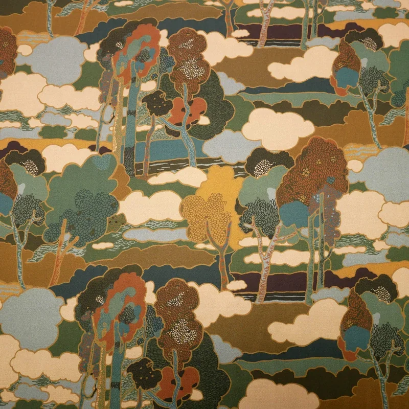 Prospect Road skogsgrön Bickington Viskos Liberty Fabrics Extra rabatt