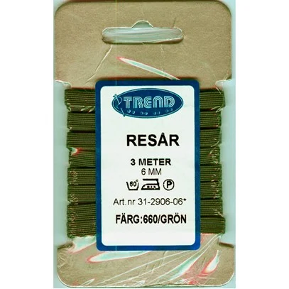 Resår 6 mm Grön Erbjudandepris
