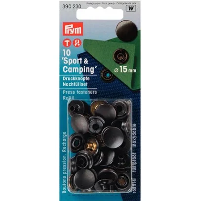 Tryckknapp sport & camping Svart Refill Bästa pris