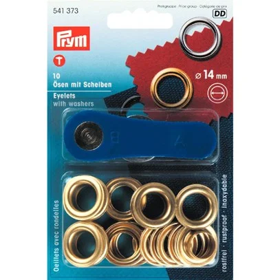 Öljetter 14 mm guldfärg Säker betalning