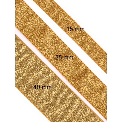 Lågt pris Guldband 25 mm Färg 244 Mörkguld