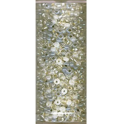 Minipärlor färg 9907 Silver blandad Fynd